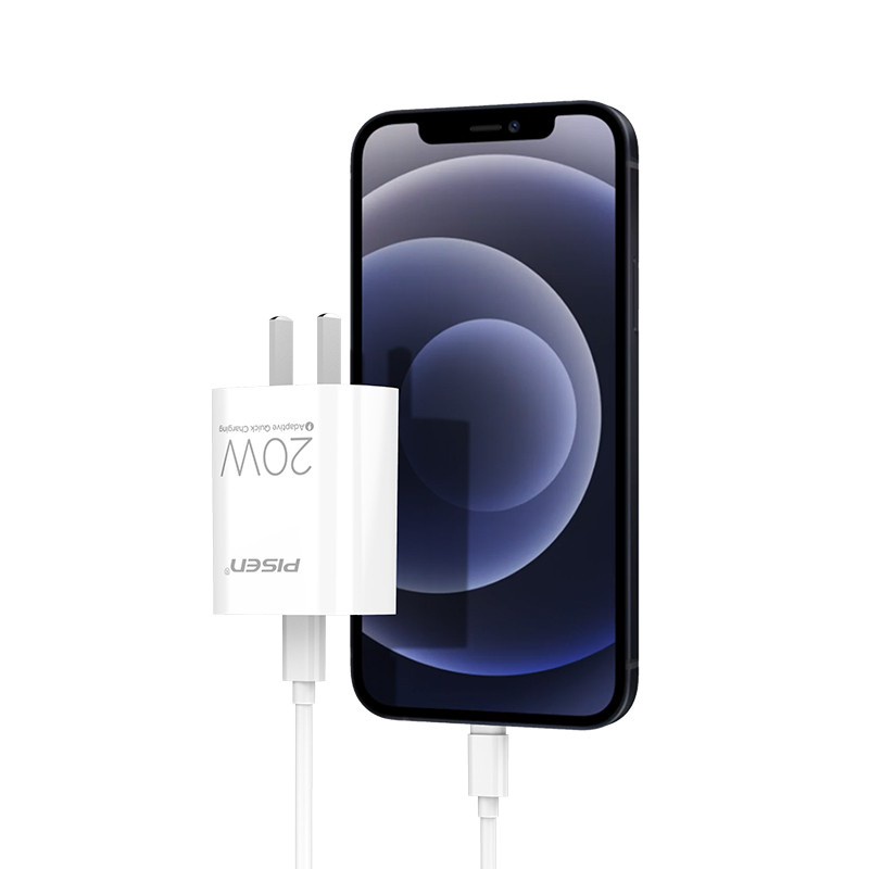 Combo Sạc + Cáp PISEN Quick PD 20W   -Có bán lẻ củ và lẻ dây