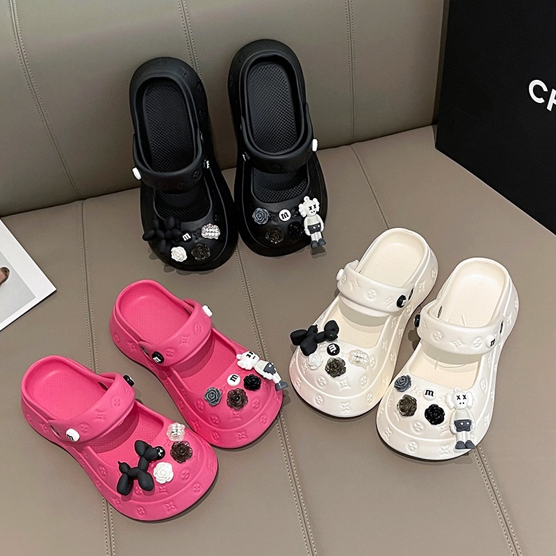 HHH Dép CROSS 5CM dép Sandal nữ Mùa hè Đế Dày thoải mái Xinh Xắn 080907