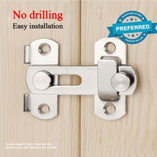 Thép không gỉ bolt door buckle anti-theft door buckle door bolt lock e6e1