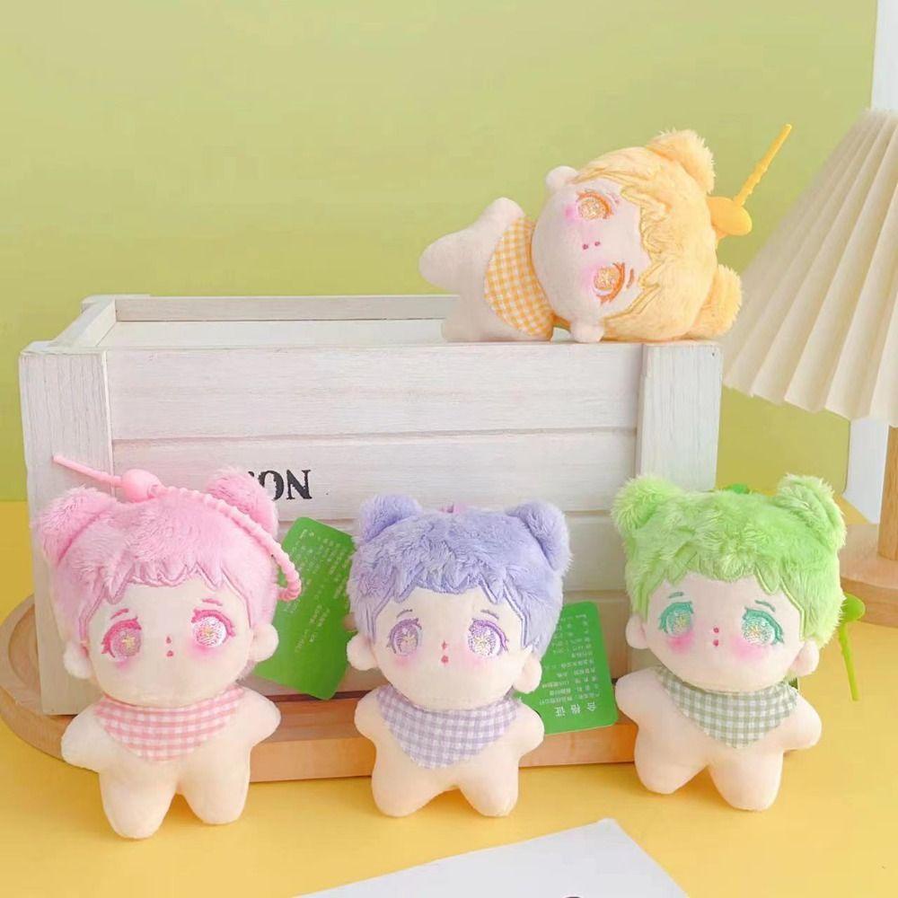 Búp bê bông fuzou mặt dây chuyền sang trọng, cô gái khăn quàng cổ búp bê ngôi sao sang trọng, quà tặng trẻ em mềm mại pp cotton mũm mĩm sáng tạo