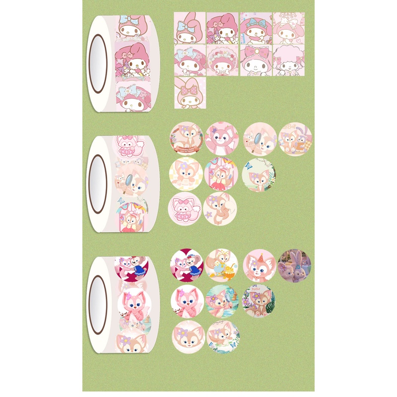 200 cái hình dán hoạt hình dễ thương cuốn sách nhỏ màu đỏ đề xuất phim hoạt hình dễ thương nhãn dán sáng tạo phong cách trang trí niêm phong nhãn dán thẻ dán tường