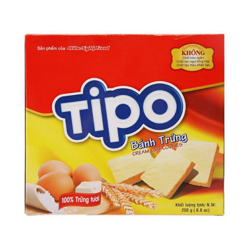 Bánh TIPO Hộp 250g Hữu Nghị DATE MỚI