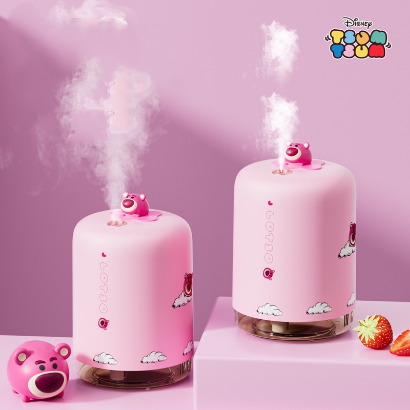 Fnelse  Máy tạo ẩm không khí strawberry bear có thể sạc lại hộ gia đình nhỏ hydrating xịt lớn văn phòng máy tính để bàn