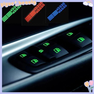 Cửa sổ ô tô nâng nút công tắc phát sáng dán cửa sổ nâng cửa sổ ban đêm công tắc an toàn trang trí đề can huỳnh quang hb