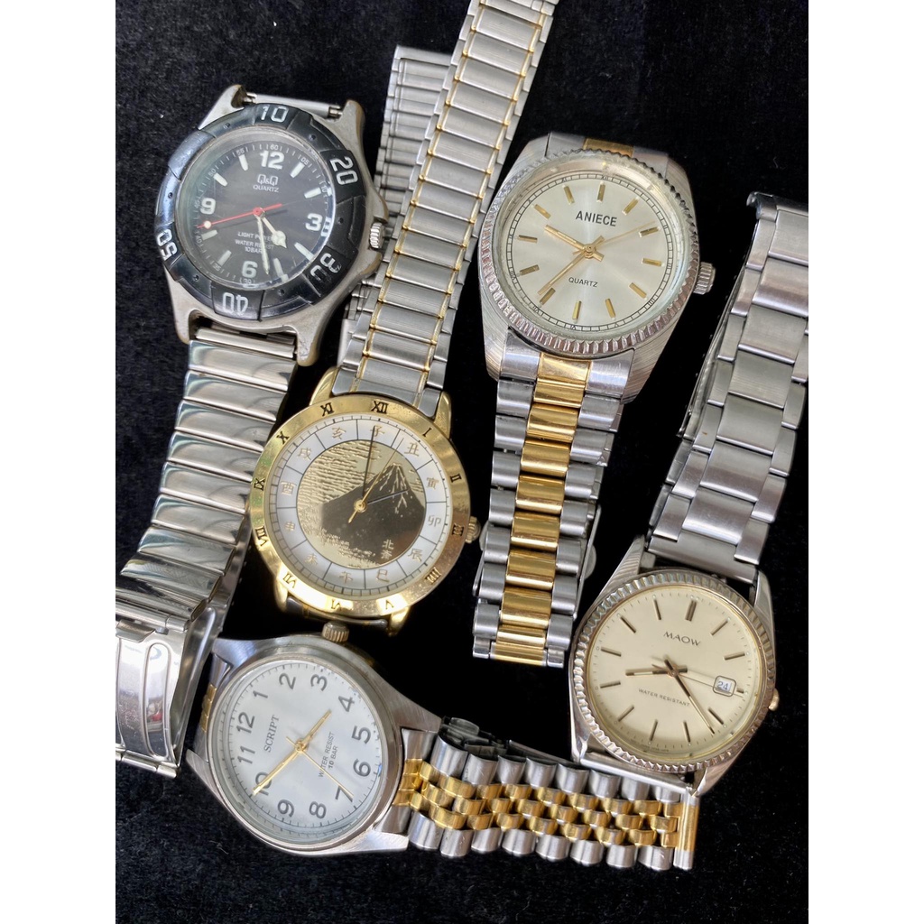 (liên sàn) Đồng hồ nam nữ đều đeo được dây kim loại hàng 2hand, vintage, có mẫu giới hạn độ rộng dây vui lòng inbox shop