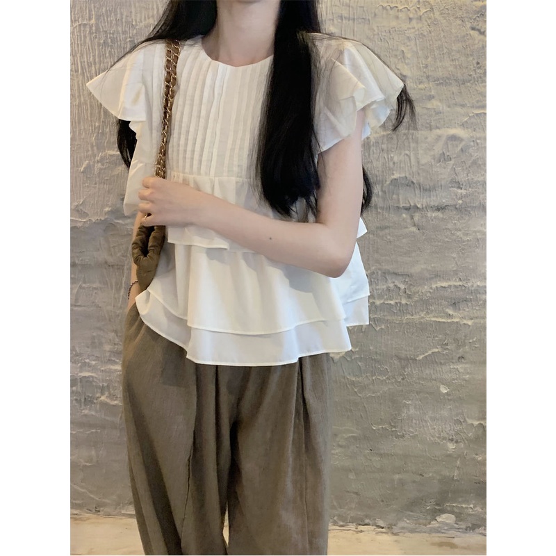 TIANLEYU Áo Croptop nữ Hở Lưng Thiết Kế Mới Quyến Rũ Thời Trang Mùa Hè Dành Cho Nữ AU0816014