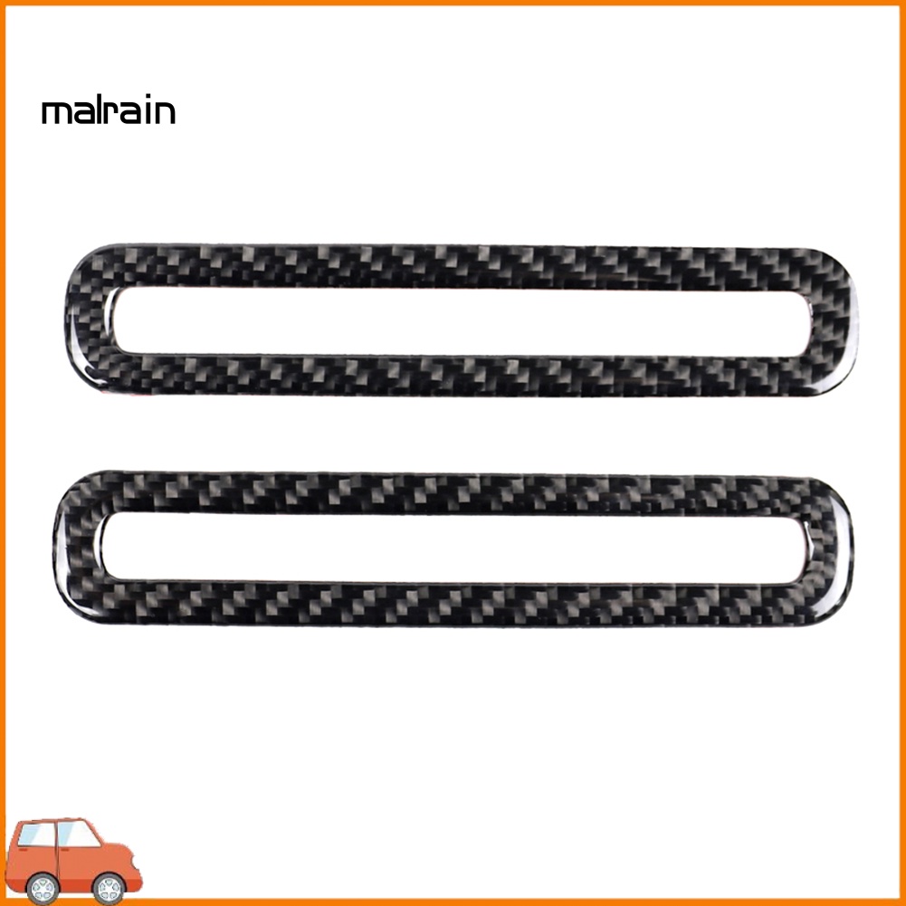 1 Cặp Miếng Dán Trang Trí Lỗ Thông Khí Cửa Xe Hơi Ford Mustang Bằng Sợi Carbon