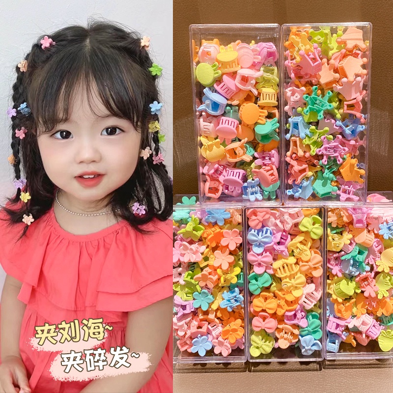 Set 50 Kẹp Tóc Mini Dễ Thương Cho Bé Gái