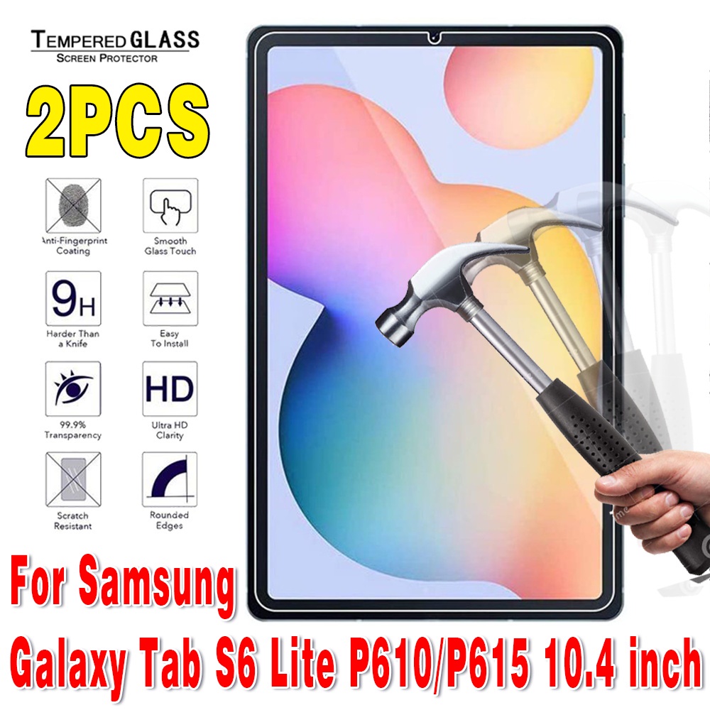 2 Kính Cường Lực Chống Trầy Cho Máy Tính Bảng Samsung Galaxy Tab S6 Lite 10.4 '' P610 P615 SM-P613 SM-P619 2020 2022