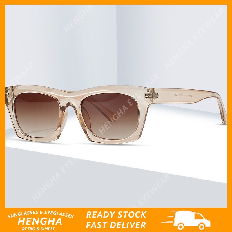 Kính Chống Nắng Hai Tông Màu Thiết Kế Nhỏ Nhắn Phong Cách Vintage Thời Trang