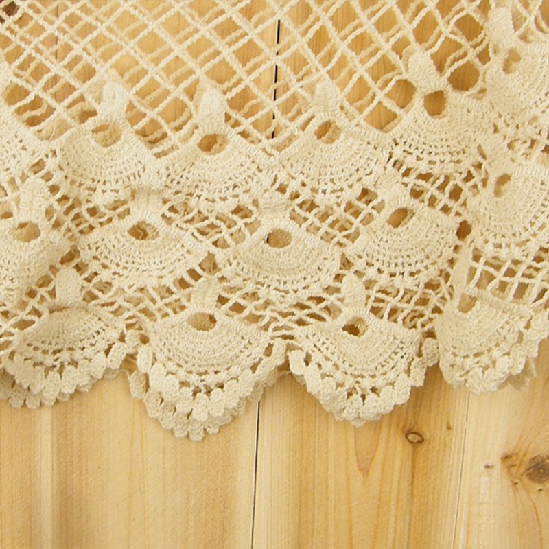 Áo Choàng Poncho Ren Giả Phối Tua Rua Chống Nắng Phong Cách Vintage Dành Cho Nữ