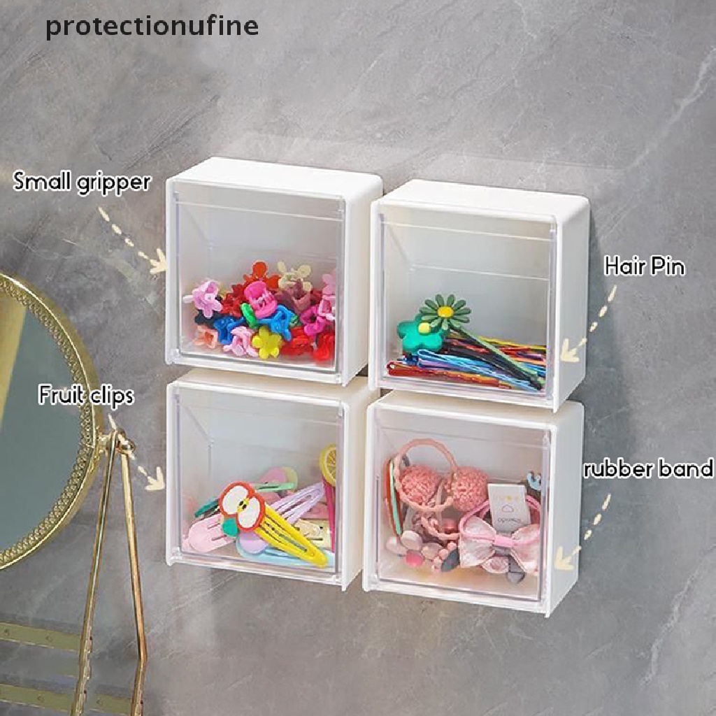 Hộp Đựng Tăm Bông / Bông Ngoáy Tai Bằng Nhựa Gắn Tường PR3VN