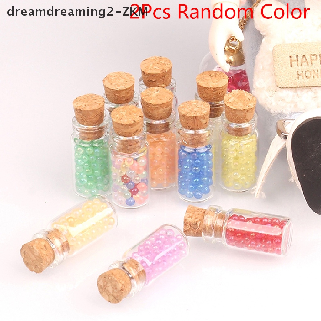 Bộ 2 Lọ Điều Ước Mini Dạ Quang Dùng Trang Trí Nhà Búp Bê DIY