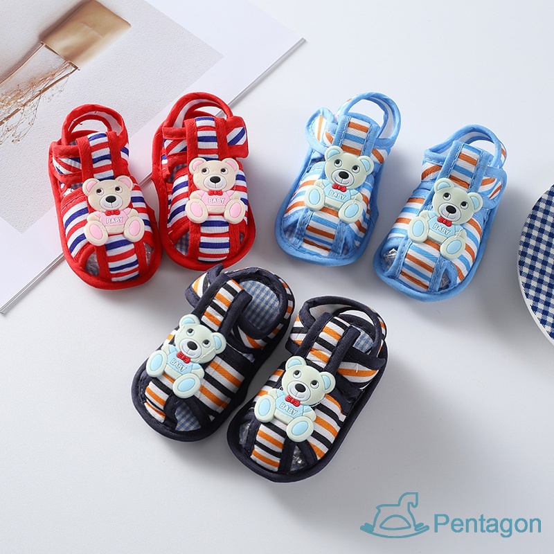 Xăng đan Tập Đi Trọng Lượng Nhẹ In Họa Tiết Hoạt Hình Mùa Hè Cho Bé 0-12 Tháng Tuổi Walkers