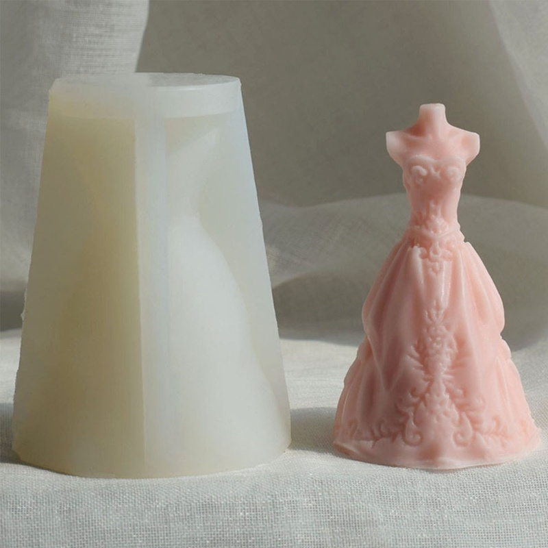 Khuôn Silicone Tạo Hình Đầm Công Chúa DIY