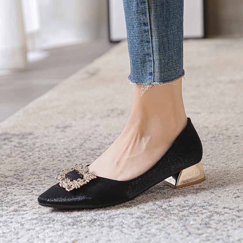 Giày Cao Gót Mũi Nhọn Màu Sắc Thời Trang Cho Nữ