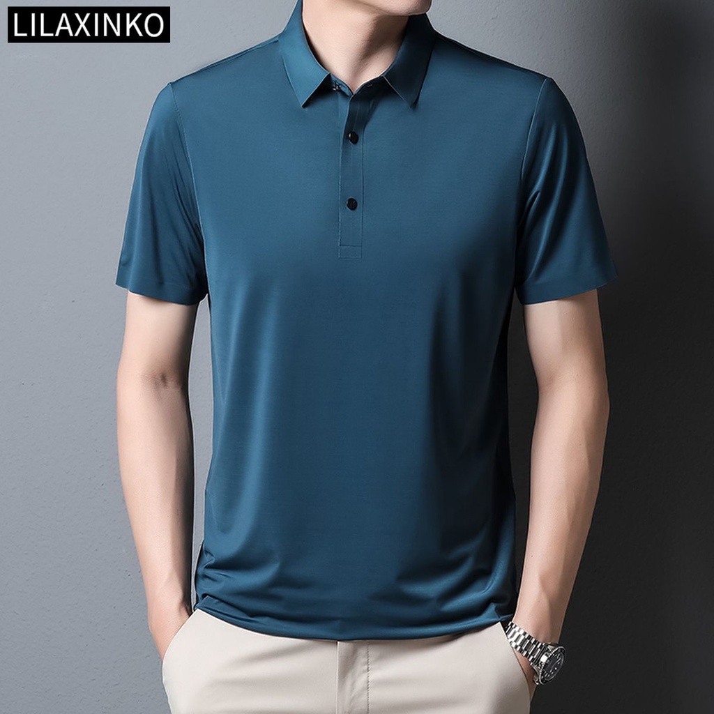 Áo Thun Polo Tay Ngắn Màu Trơn 7 Màu Thời Trang Dành Cho Nam
