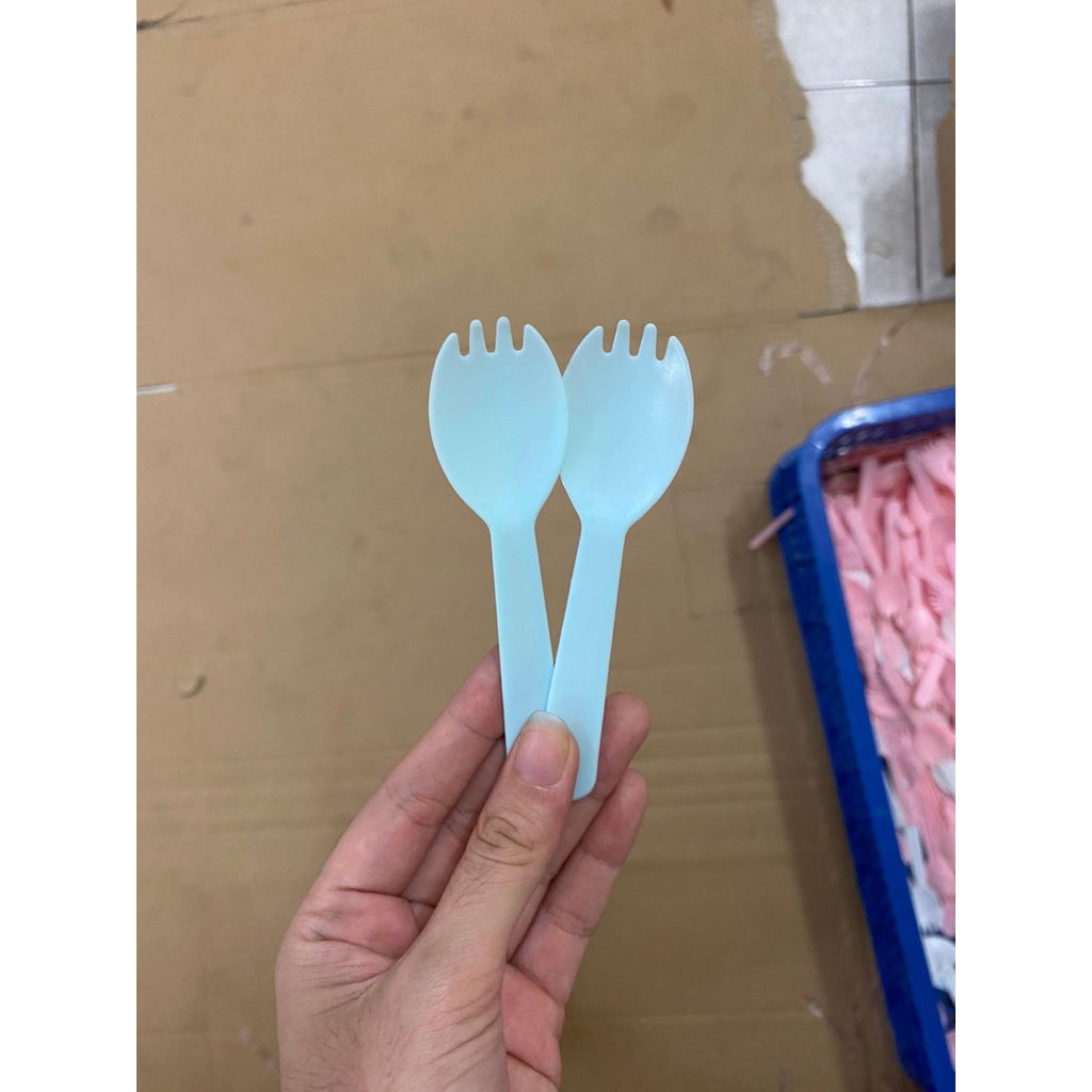 100 Nĩa Ăn Bánh - Xanh Dương