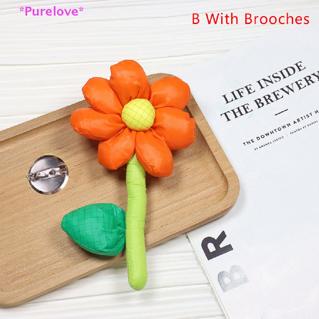 1 Huy Hiệu Hoa Hướng Dương 3D Trang Trí Quần Áo DIY Mới