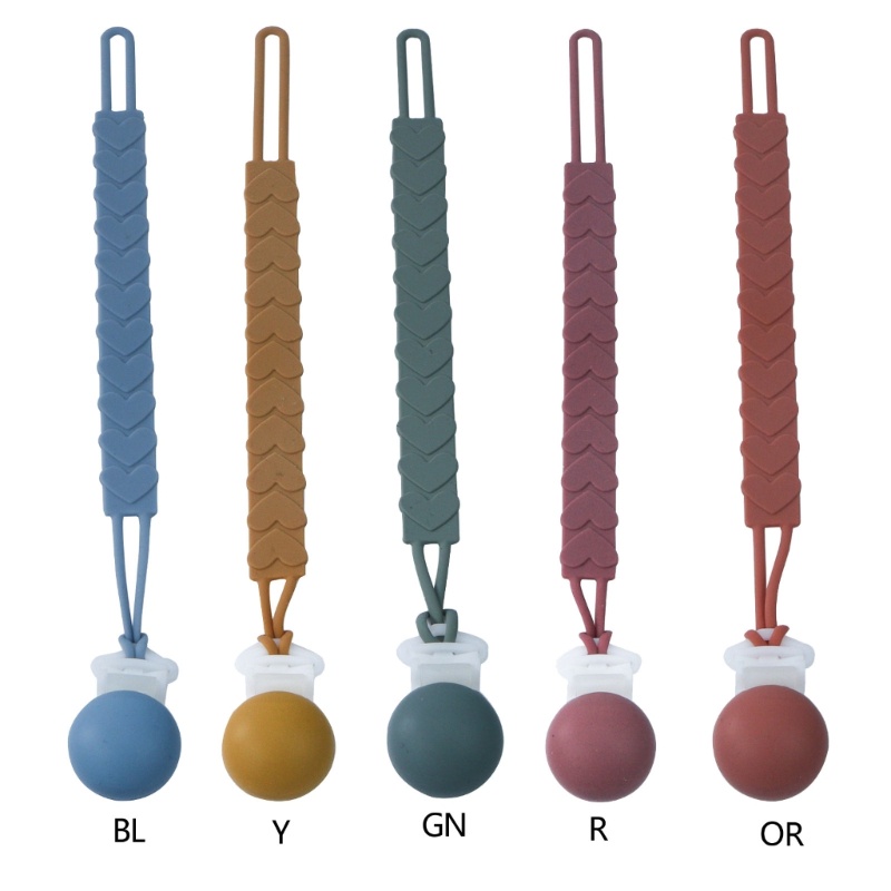 Kẹp Giữ Núm Vú Giả Bằng Silicon Với Thiết Kế Một Mảnh Dành Cho Bé Trai Bé Gái