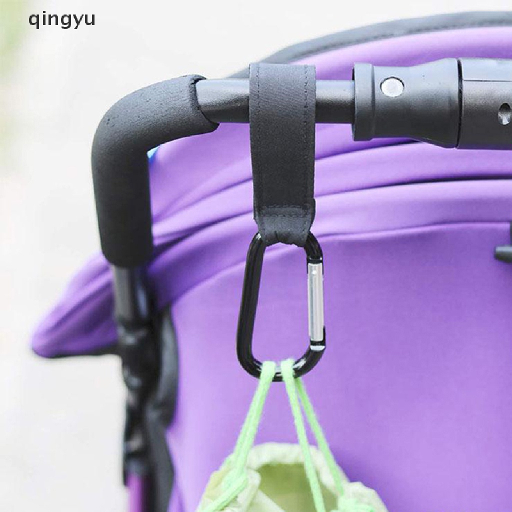 1 Móc Treo Túi Da pu Xoay 360 Độ 2 Trong 1 Đa Năng Gắn Xe Đẩy Em Bé