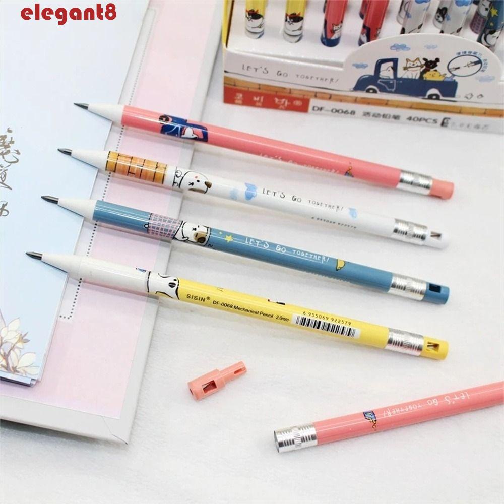 Set 4 Bút Chì Bấm 4 Ngòi 2.0mm Hình Cún Con Dễ Thương