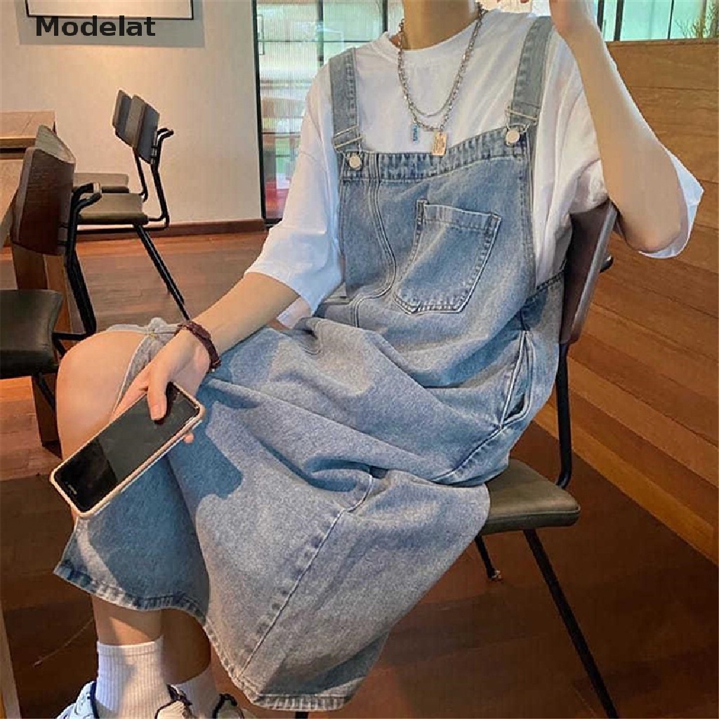 Đầm Dây Denim Midi Dáng Dài Không Tay Phong Cách Cổ Điển 2023 Cho Nữ