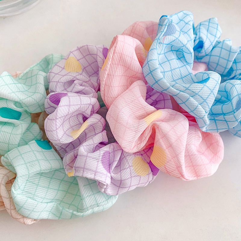 Dây Buộc Tóc Cao Su Màu Kẹo Ngọt Phong Cách Mới Cho Nữ