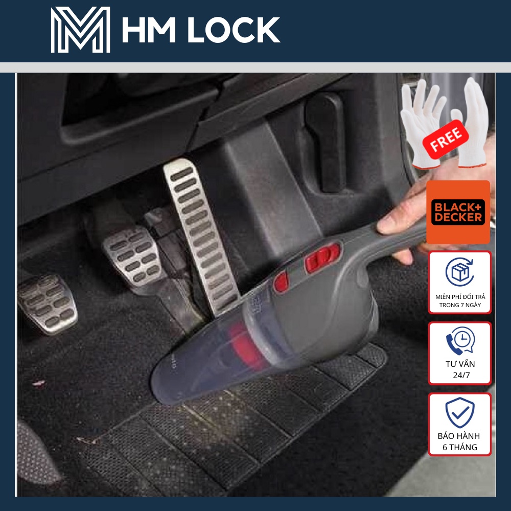 MÁY HÚT BỤI XE Ô TÔ CẦM TAY 12V BLACK&DECKER - HÀNG CHÍNH HÃNG - NV1200AV-B1