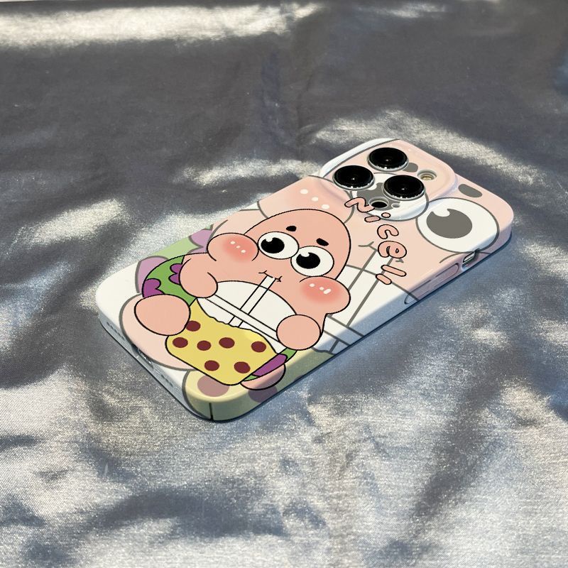 Ốp Điện Thoại Cứng Hình SpongeBob Cho Iphone 11promax 13promax 14 / 12 / 11x / xr 8plus xs max 14promax
