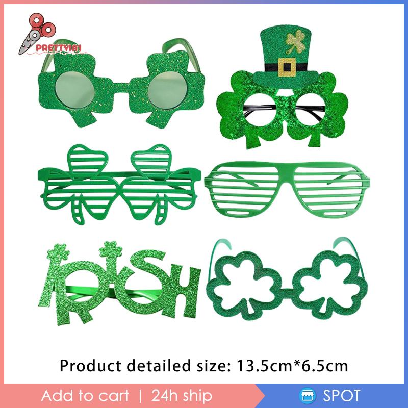 [Prettyia1] Set 6 Mắt Kính Làm Phụ Kiện Chụp Ảnh Tiệc Tùng Mới Lạ