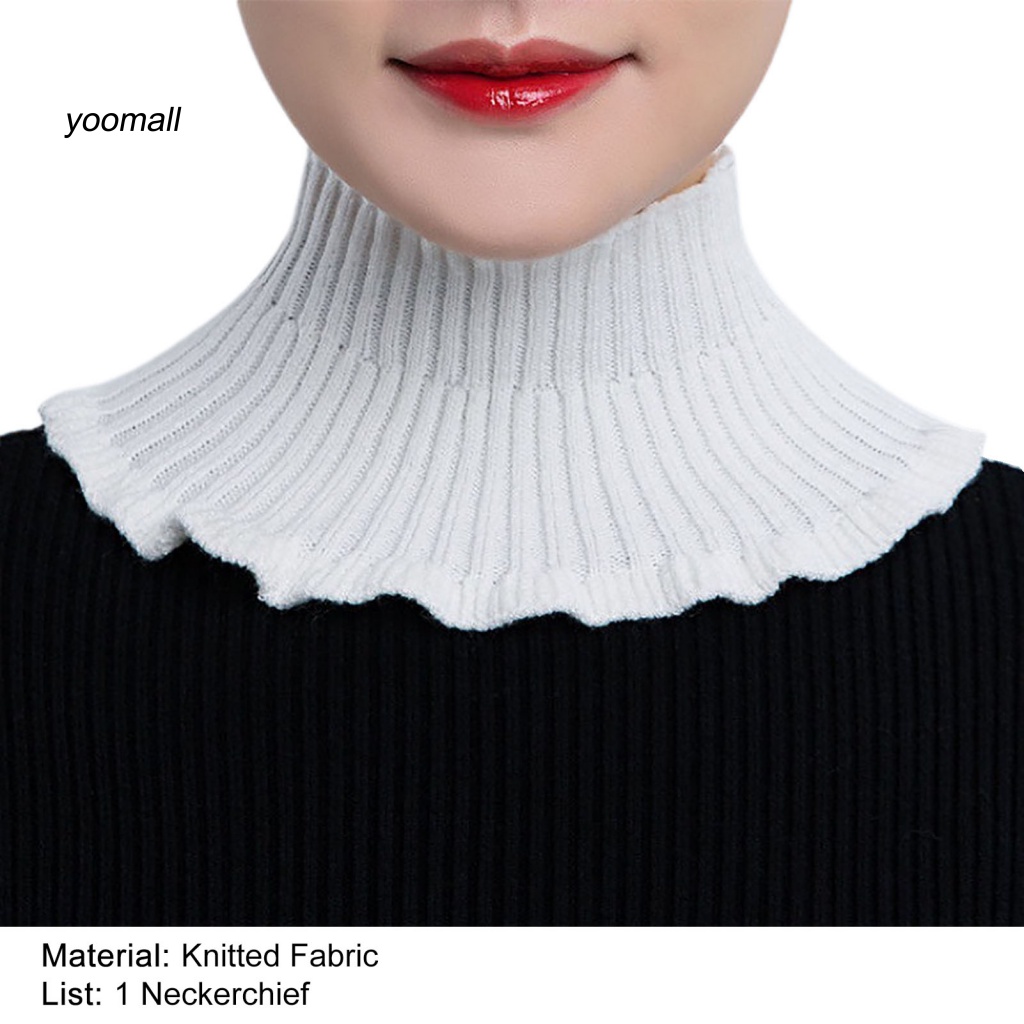 Yo / Cổ Áo Giả Dệt Kim Đẹp Có Thể Tháo Rời Giữ Ấm Bảo Vệ Cổ Cho Nữ