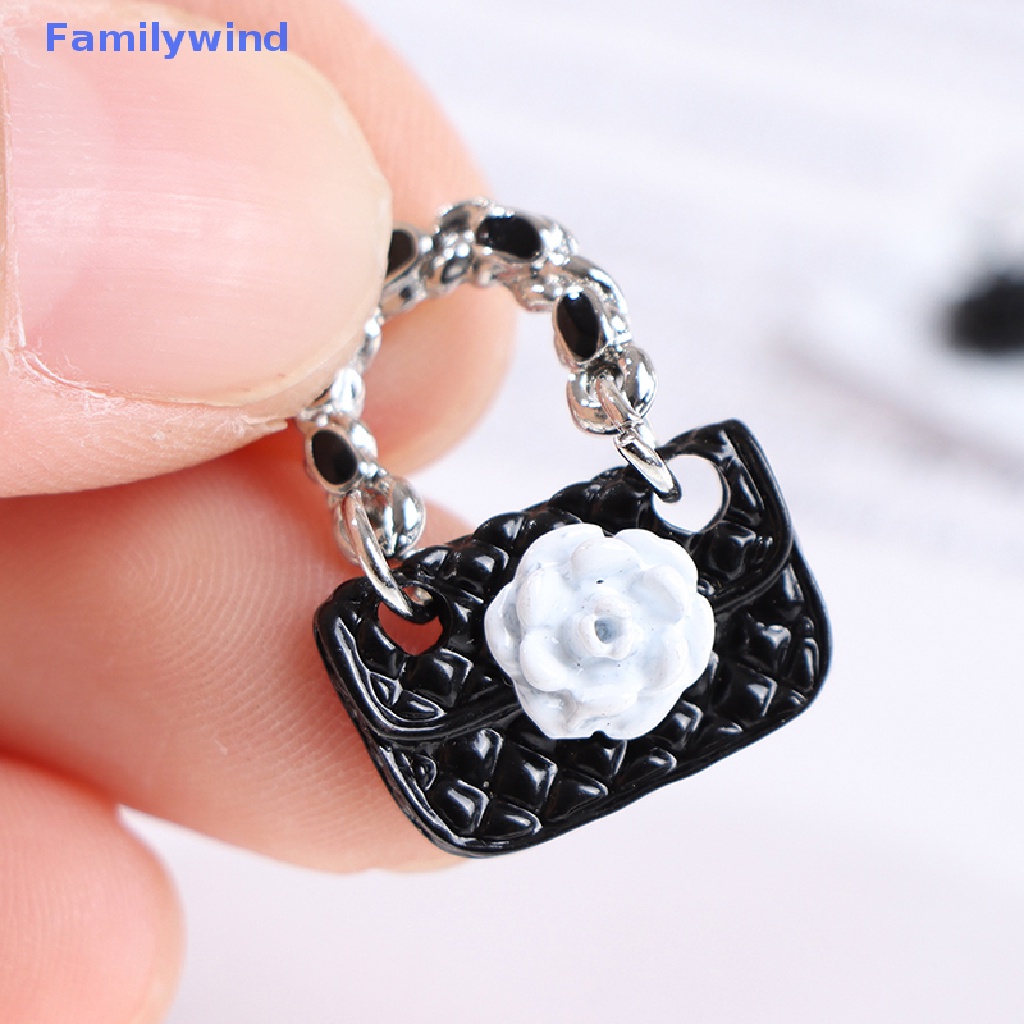 Set 2 Túi Xách Da Thời Trang Cho Nhà Búp Bê 1: 6 1: 12