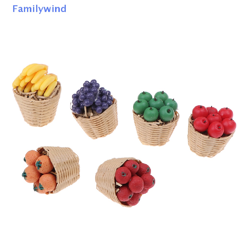 Giỏ Tre Đựng Trái Cây Đồ Chơi Búp Bê Cỡ 1 / 12