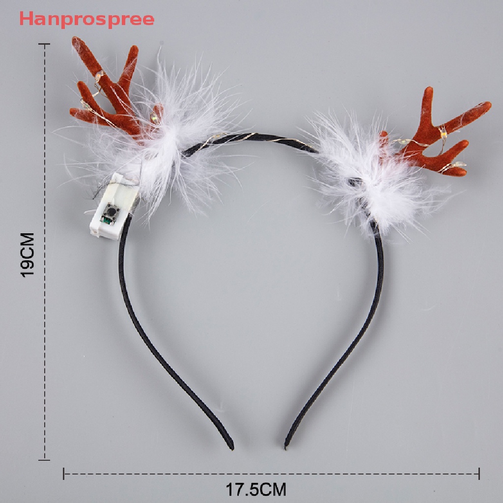 Băng Đô Cài Tóc Hình Sừng Hươu Có Đèn LED Phát Sáng Độc Đáo