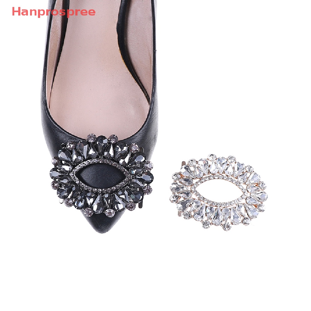 1 Kẹp Kim Loại Đính Đá Trang Trí Giày Cho Cô Dâu