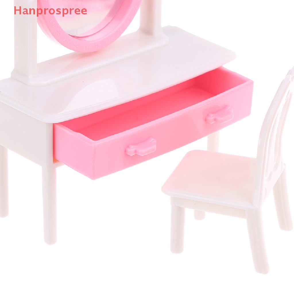 Hanprospree > Bộ Giường Ngủ Mini Tỉ Lệ 1: 12 Trang Trí Nhà Búp Bê