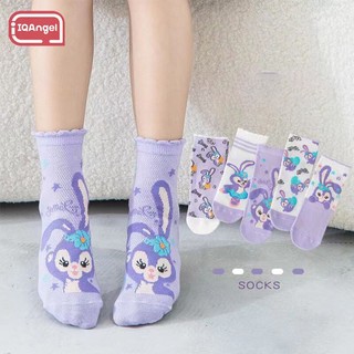 Vớ lụa lạnh siêu mỏng phối lưới thoáng khí thời trang mùa hè cho bé gái