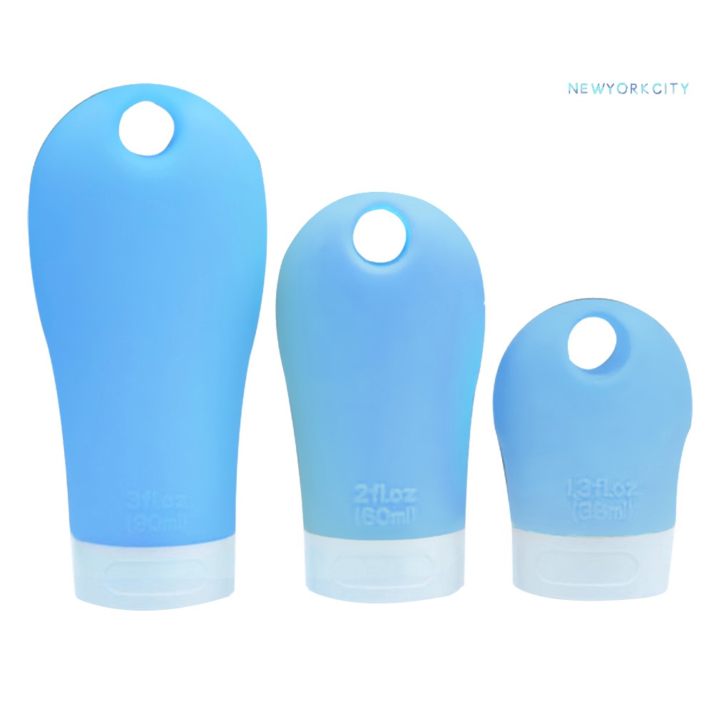 Chai Silicone Rỗng Đựng Dầu Gội 38 / 60 / 90ml Tiện Dụng Khi Đi Du Lịch