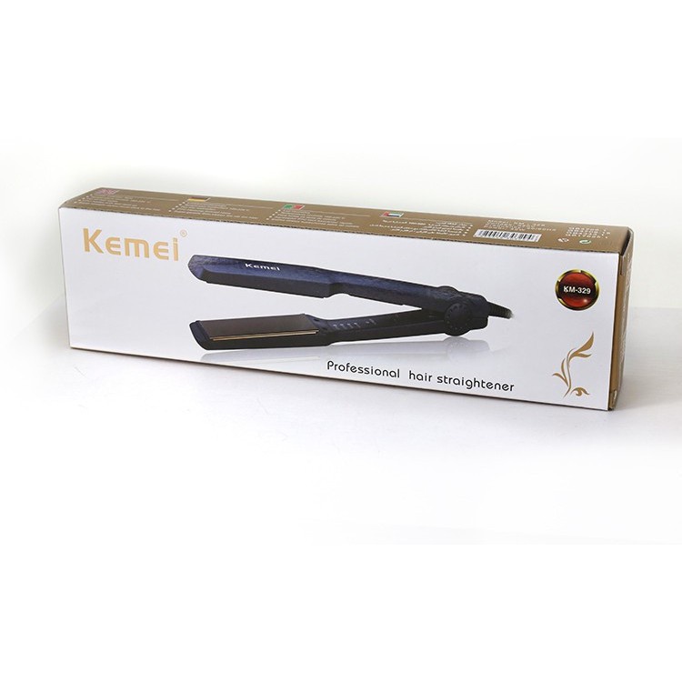 Máy Kẹp Thẳng Tóc 4 Mức Chỉnh Nhiệt Kemei KM 329