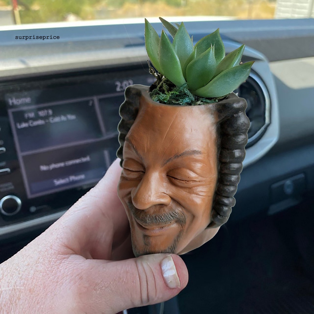 Giá Đỡ Chậu Hoa Hình Đầu Nhân Vật Vui Nhộn Chống Biến Dạng Tái Sử Dụng Được Trang Trí Nhà Cửa