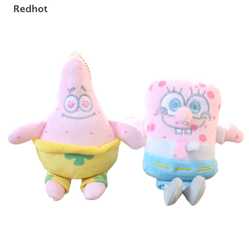 &lt; Redhot &gt; Móc Khóa Búp Bê Nhồi Bông Hình Spongebob Patrick Ngôi Sao Mềm Mại Trang Trí Ba Lô / Ô Tô Quà Tặng