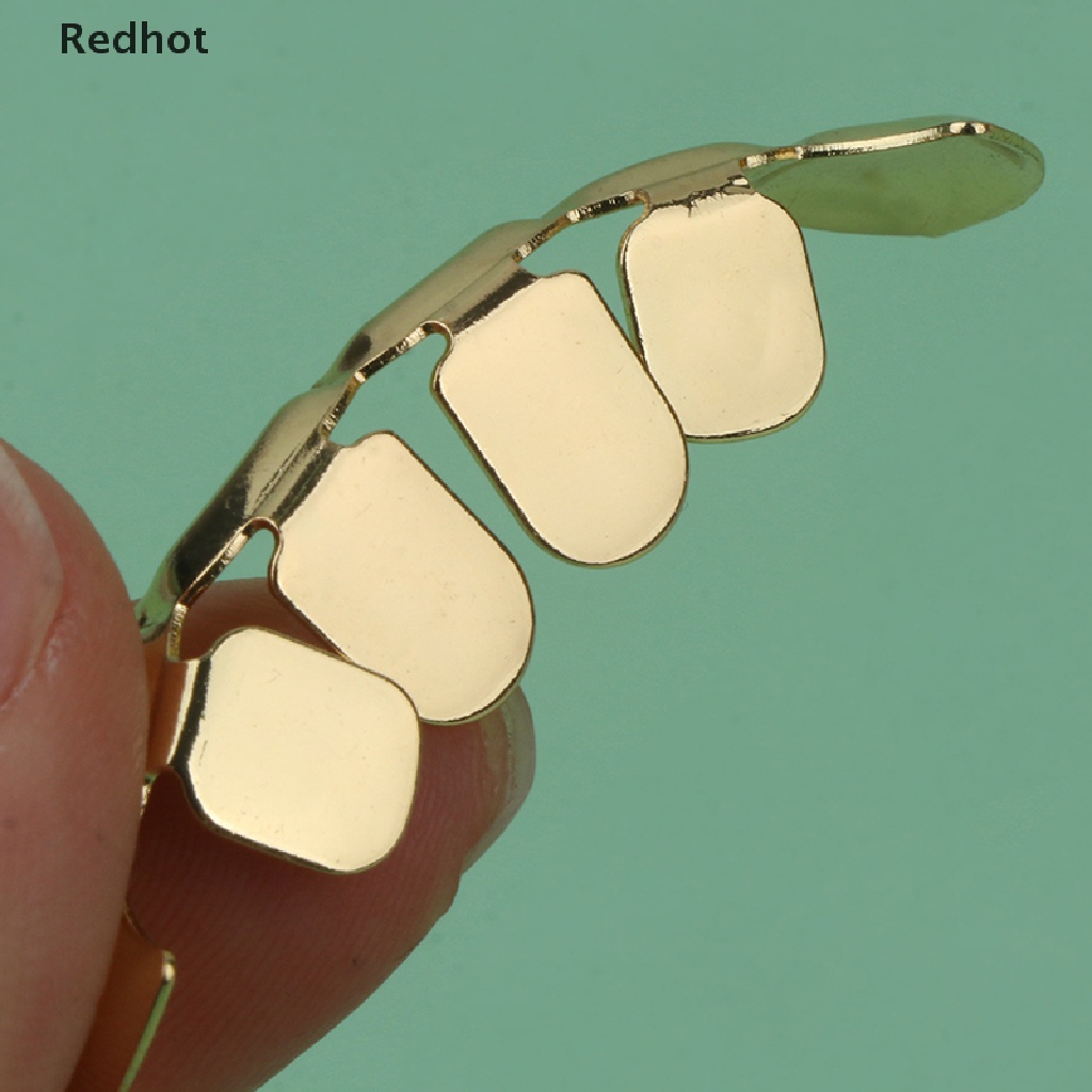 &lt; Redhot &gt; Mặt Trên Và Dưới Mạ Vàng Đồng Hình Răng Ma Cà Rồng Dracula Fangs