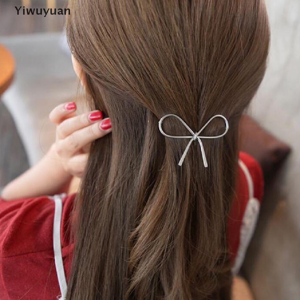 Bộ 2 Kẹp Tóc Kim Loại Hình Tam Giác / Mặt Trăng / Ngôi Sao