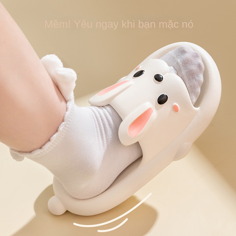 Dép Đi Trong Nhà Đế Mềm Chống Trượt Phong Cách Hoạt Hình Dễ Thương Thời Trang Mùa Hè Cho Nữ