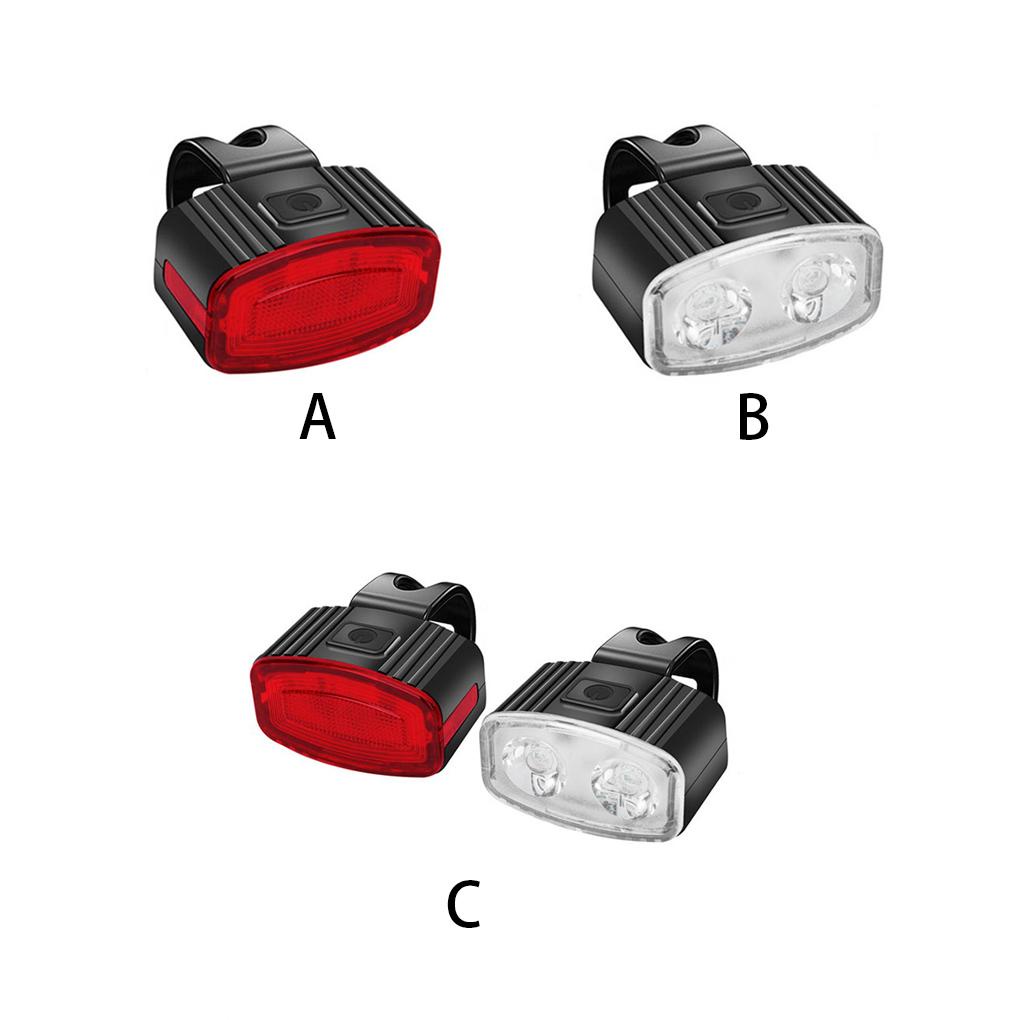 Bộ 2 Đèn Pha Chống Thấm Nước Gắn Tay Lái Xe Đạp Có Thể Sạc Lại
