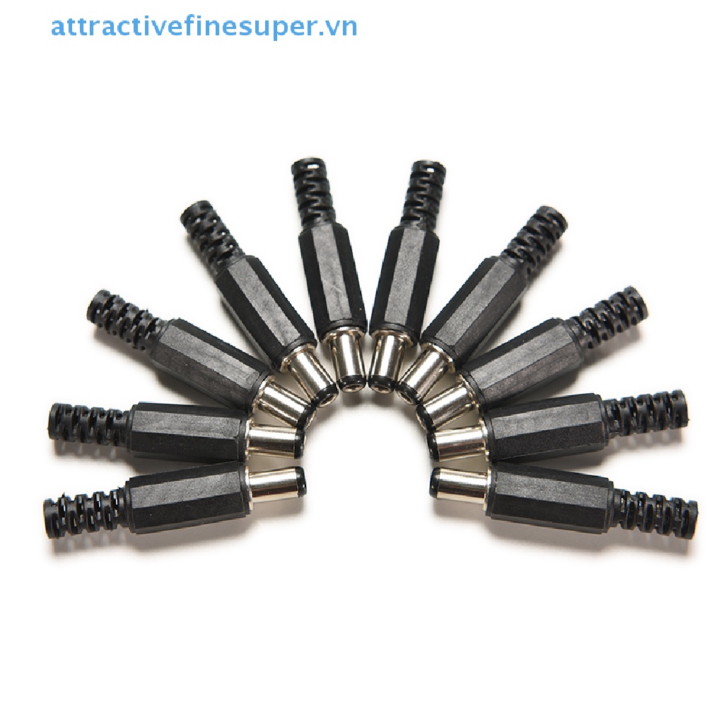 Set 10 Đầu Nối Nguồn DC 2.1mm / 5.5mm Cho CCTV