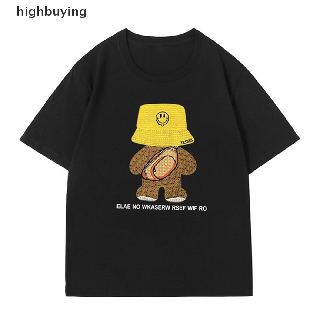 Áo Thun Nữ Tay Ngắn In Hình Gấu Thời Trang