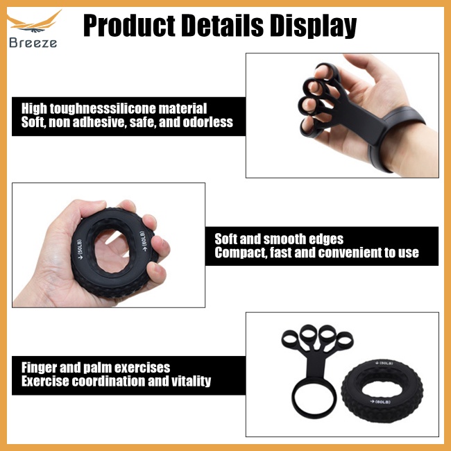 Bộ Dụng Cụ Luyện Tập Mở Rộng Ngón Tay Bằng Silicone Tiện Lợi