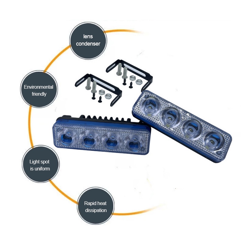 Đèn LED DRL 12V Siêu Sáng Chống Thấm Nước Chuyên Dụng Cho Xe Hơi